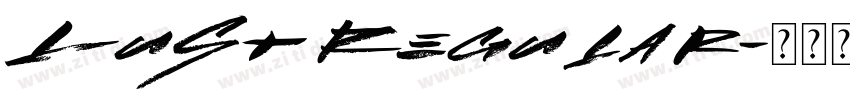 Lust Regular字体转换